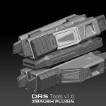 Sample image 6 of DRS Tools zBrush plugin for creating automatic cages for 3d models in 1 click