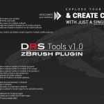 Sample image 1 of DRS Tools zBrush plugin for creating automatic cages for 3d models in 1 click
